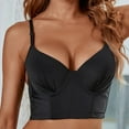 thumbnail image 4 of Ltctricy Women's Longline Bras Unlined Underwire Full Coverage Lift Push up Bras Supportive Everyday Bralettes, 4 of 7