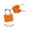 Orange, variant on tooloflife Mini Padlock with 2 Keys for Suitcase Bag Luggage Case Lock Plastic 7 Colors