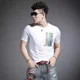 thumbnail image 3 of Camiseta de moda para hombre, camiseta lisa de secado rápido, camisetas ajustadas de alta calidad, venta al por mayor, ropa de calle de verano con cuello redondo, 3 of 4