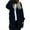 A Blue, variant on 2025 Women's Long Sleeve Plush Cardigan Hoodie Coat Oversized Loose Fit Jackets with Pockets Fall Winter Soft Comfy Open Front Hooded Sweater Trendy Solid Warm Outwear