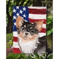thumbnail image 3 of Long Haired Chihuahua Patriotic Garden Flag, 3 of 5