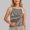 Coffee, variant on Women’s Tanks Casual Striped Top for Summer Everyday Wear Breathable Soft Stretchy Round Neck Sleeveless Top for Versatile Outfits Coffee M