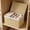 Beige, variant on YFGEFTR Storage Basket with Lid, Woven Storage Bin with Handles & Removable Liner for Bedroom/Laundry Room