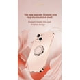thumbnail image 3 of For iPhone 13 in White Luxury Plating Magnetic Car Ring Phone Case, 3 of 13