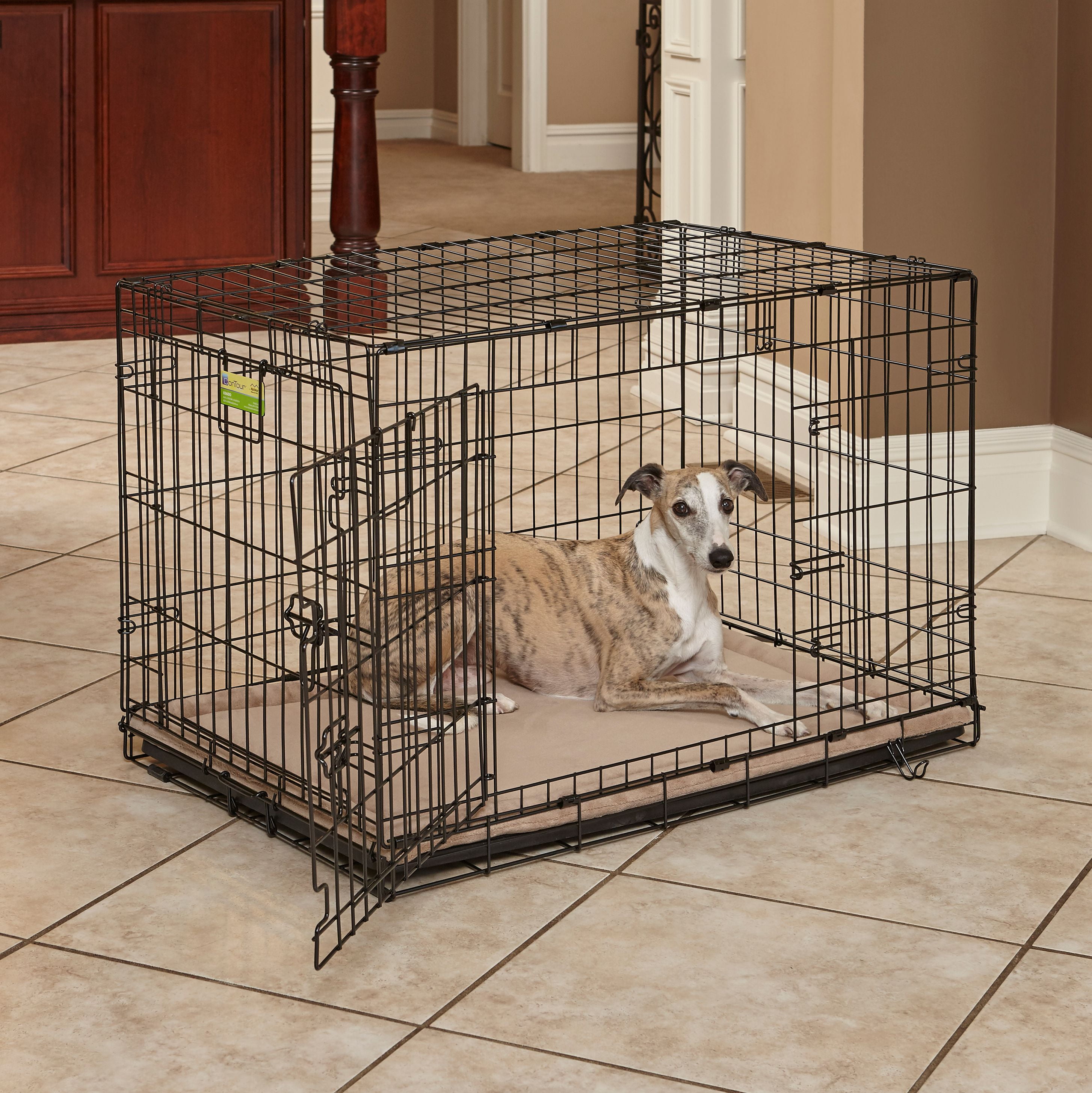 Quiet Time Taupe Micro Terry Pet Bed, 36"