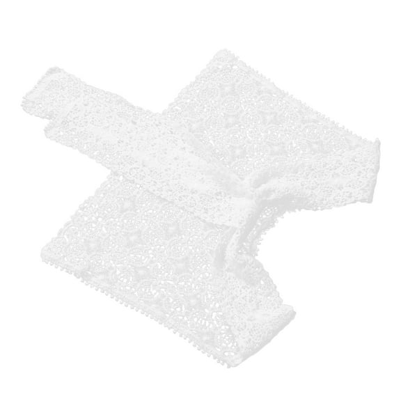 LOLIPPYY 1Pcs Lace Shawl Triangle Shape Cotton Material for Women's Summer Fashion