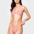 thumbnail image 2 of MSJUHEG Boho Swimsuits for Women,Bikinis Set,Bathing Suits for Women,Tie Back Bathing Suit,High Cut Swimsuit,Push Up,High Waisted Bikini Sets for Women Pink L, 2 of 4