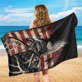 thumbnail image 7 of FOR U DESIGNS American Flag Deer Print Car Seat Towel Cover Easy to Install, 61x31 Inches Universal Fit Front Seat Protector, Multi-Purpose Towel for Outdoor Sport, Yoga, and Gym Activities, 2 Pack, 7 of 7
