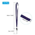 thumbnail image 2 of Uxcell 17" Neck Lanyards 0.6" Width Detachable Strap Lanyard for ID Badge Keys Navy Blue 10 Pack, 2 of 5