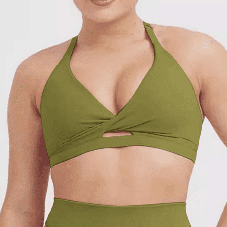 Fulorrnie Bras for Women Lift Wirefree Supportive Comfort Back Fat Smoothing Seamless Sport Bralette Bra Green L