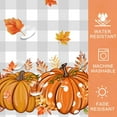 thumbnail image 5 of Fall Tablecloth 60x102 Inches Rectangle - Fall Decorations for Home - Grey Plaid Pumpkins Table Cloth Harvest Fall Decor for Home, Table, Party, Kitchen, 5 of 6