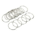 thumbnail image 1 of Unique Bargains Metal Binder Rings, Silver Tone, 20 Count, 20 Pack, 1 of 5
