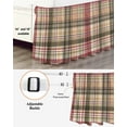 thumbnail image 3 of Buffalo Plaid Wrap Around Bed Skirts for King Bed 18" Drop, Bed Skirt with Adjustable Elastic Belt Dust Ruffle Bed Valance for Bedroom Hotel Luxury Modern Farmhouse Colorful Checkered Bed Frame Cover, 3 of 7