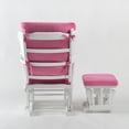 thumbnail image 4 of Comfort Deluxe Glider Chair and Ottoman Set Pink, 4 of 5