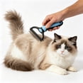 thumbnail image 4 of Heavy Duty Undercoat Rake Pet Brush for Long Hair Dematting Comb for Dogs and Cats Deshedding Dog Brush Removes Tangles Knots and Loose Fur, 4 of 8