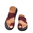 thumbnail image 3 of Slippers for Women,Beach Sandals Open Toe Flat Sole Casual Comfortable Women's Beach Sandals for Summer Wear,Womens Slippers,,9, 3 of 7