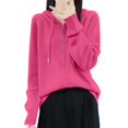 thumbnail image 2 of Women's Zip Up Hooded Cardigan Oversized Soft Warm Knit Sweater Casual Long Sleeve Open Front Fall Winter Pullover for Outdoors and Lounge, 2 of 7