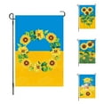 Spring Garden Flag Sunflower Flower Butterfly Pattern Spring Summer Yard Decor Flag Double Side