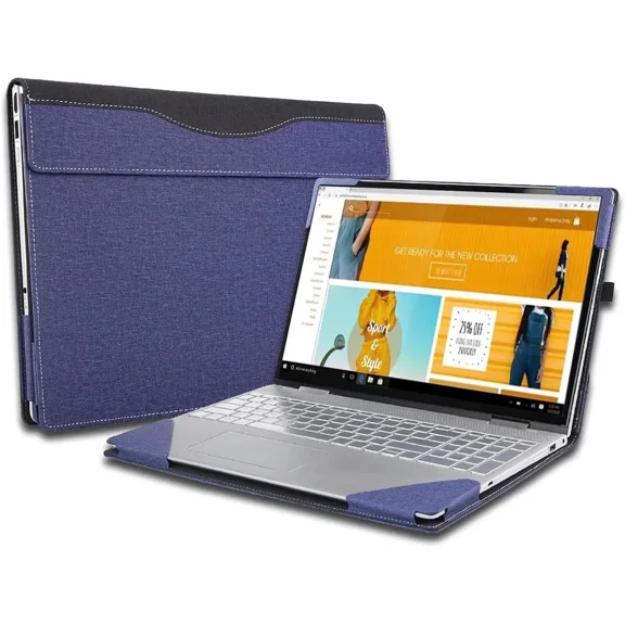 Laptop Case Cover for 14-inch Lenovo Yoga Slim 7 14ITL05 14IIL05 14ARE05 & Yoga 7 14ACN6 & Ideapad 5 14ALC05 14ABA7 14IAL7 & IdeaPad Slim 5i Gen7 Shell,2 in 1 PU Leather Notebook Bag Sleeve