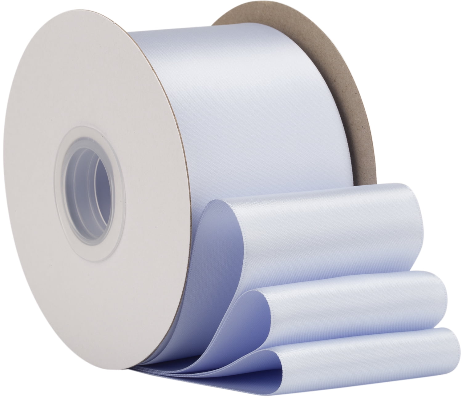 Ribbonitlux Bluebell Satin Ribbon 3 inch Double Sided Quality Satin for Weddings, Invitations, Sashes, Crafts, Apparel, Headbands - 50 Yds/roll