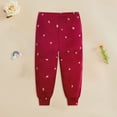 thumbnail image 2 of Girls Parachute Pants Elastic Waist Wide Leg Cargo Pants Street Baggy Trousers with Pockets,Parachute 6-12 Months 12-24 Months 2T 3T 4T 5T 6T 7T 8T 9T Children Red 9-12 Months, 2 of 4