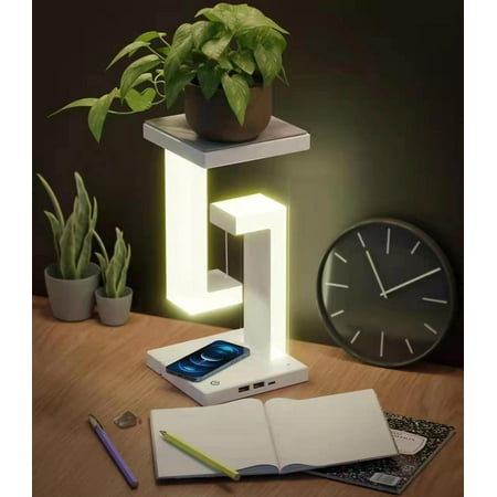 

Wireless Charging Suspension Table Lamp Can Store LED With Mobile Phone Wireless Charging Bedroom Bedside Home Desktop Night for Home Lighting Deals of Today