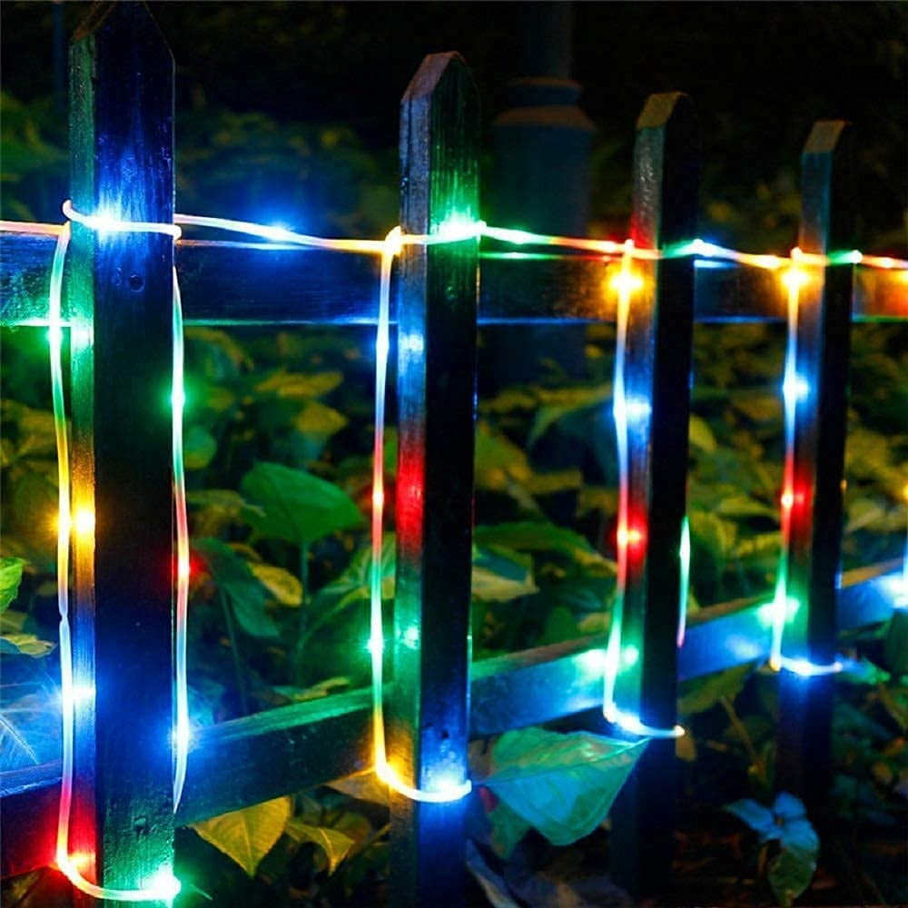Solar Rope Lights,72 Ft 200 LED Solar Rope Lights Outdoor Waterproof, 8 Modes Solar String Lights for Patio Pool Garden Wedding Fence Walkway Christmas Decor (Multicolor)