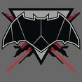 thumbnail image 2 of Junior's Zack Snyder Justice League Batman Comic Logo  Graphic Tee Charcoal X Large, 2 of 3