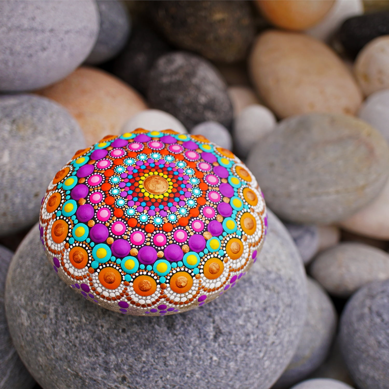 Painting Pebbles | 20 Small Painting Rocks, Mixed, 1"-2"