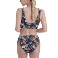 thumbnail image 3 of Picia Hawaiian Style Women's High Waisted Bikini Scoop Neck Swimsuit Two Pieces Bathing Suit-Large, 3 of 8