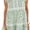Green, variant on Women's summer casual mini dress 2026 V-neck flowing short sleeved striped ruffle A-line beach vacation dress