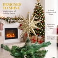 thumbnail image 2 of Clearance!! 3D Star Christmas Tree Topper Mirror Finish Holiday Decoration for Festive Cheer, 2 of 6