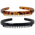 thumbnail image 1 of 2 diademas con peine de dientes para mujer, diadema dentada, aros antideslizantes para peinar el cabello., 1 of 8