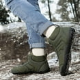 thumbnail image 4 of Oyedens Barefoot Hiking Snow Boots for Women Men Plush Winter Warm Trekking Walking Sneakers Hike Shoes, 4 of 6