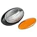 thumbnail image 3 of Lumitronics RV 12V LED Oval Porch Utility Light with On/Off Switch - Clear & Amber Lenses - For Motorhomes, Campers, Trailers, 5th Wheels (Black), 3 of 4