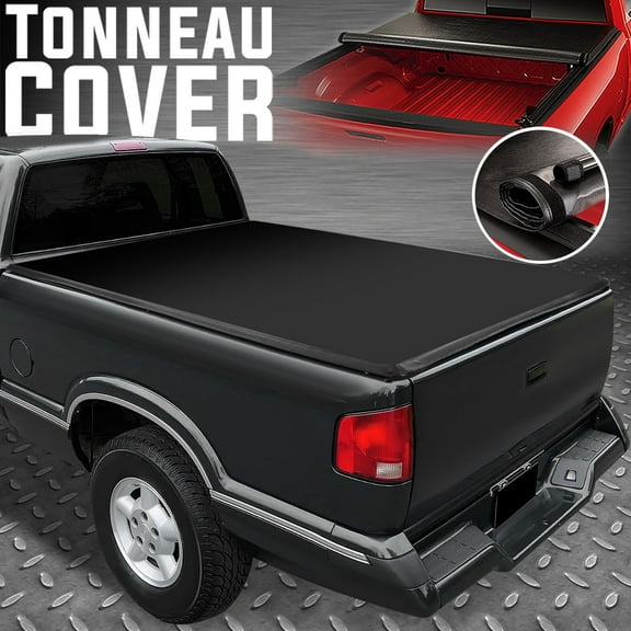 Nuvision for 94-03 Chevy S10 GMC Sonoma Fleetside 6Ft Bed Soft Roll-Up Tonneau Cover