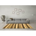 thumbnail image 3 of Ahgly Company Indoor Rectangle Abstract Brown Contemporary Area Rugs, 2' x 5', 3 of 4