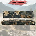 thumbnail image 3 of FKELYI Camo Forest Leaf Print Mule Bench Seat Cover Compatible with Kawasaki Mule 600/610 Anti-Dust Waterproof Seat Protector Cover for Polaris Ranger XP 1000, 3 of 7