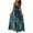 Green, variant on 2025 Clearance! Clearance under $5 asdoklhq Womens Plus Size Clearance Dresses,Women V-neck Sleexeless Print Open Back Casual Halter Mid-Calf Long Dress