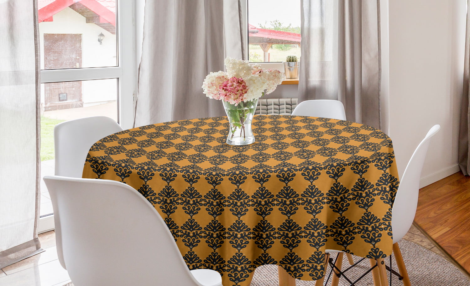 Tablecloth Talavera Mexican Mexican Tiles Mexico Ethnic Southwest Cotton Sateen 