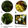 thumbnail image 3 of Designart "Pineaplle popart decor II" Food & Beverage Floater Framed Wall Art Living Room, 3 of 7