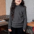 thumbnail image 2 of KyCheLot Girls Undershirts Turtleneck Loose Thermal Soft Stripe Warm Long Sleeve Shirt Tops 2-16 Years, 2 of 6