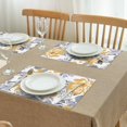thumbnail image 3 of Pioneer Flower Floral Print Pattern Summer Placemats Table Placemats Set Of 4-Linen Kitchen Washable Placemats Table Mats 12x18 Inch Non-Slip Heat Resistant, 3 of 5