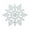White, variant on 12PCS 4-Inch Royal Blue Snowflake Christmas Ornaments Holiday Festival Party Home Decor(Buy 2 and get 10% off)