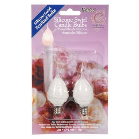 UPC 013341000240 product image for Candle Accessories White Silicone Swirl Replacement Bulb 2-Pack 5W/120V for Cand | upcitemdb.com