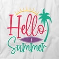 thumbnail image 2 of Hello Summer T-Shirt | Cool Summertime White Tee Gift, 2 of 5