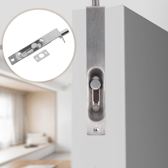 PENIKOKO 6Ud De Seguridad Oculto Para Puertas Interiores En Inoxidable Color Plata