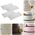 thumbnail image 3 of Vikakiooze 2023 under10, 4pcs Grid Transparent Stencil Texture Mat Cake Border Decorating Tool Cake Mold, Sizzling Savings, 3 of 6