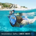 thumbnail image 5 of Máscaras de buceo antivaho con vista de 180 grados compatibles con cámaras deportivas. Tamaño: L/XL. Azul., 5 of 5