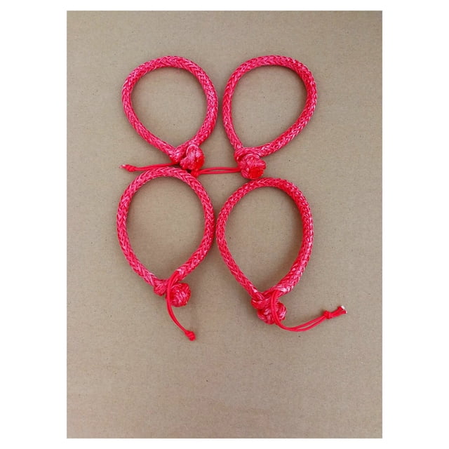 4mm*90mm Winch Soft Shackles,Rope Shackle For Recovery Towing UHMWPE Shackle For ATV UTV SUV ,Easy to Use